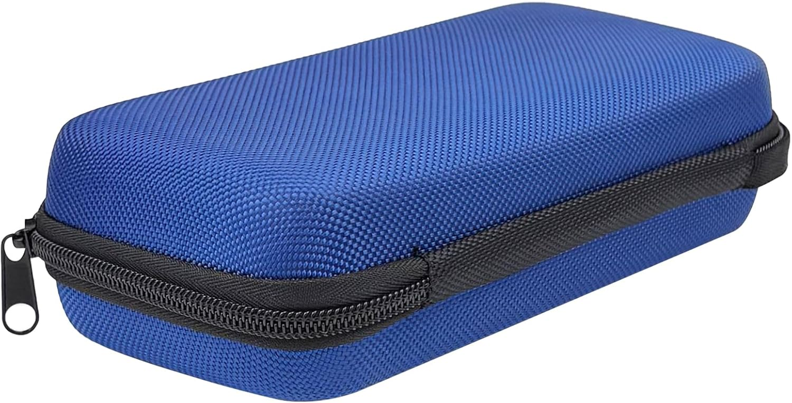 Neehows Universal Portable Hard EVA Carrying Case for Power Bank External Hard Drive Cell Phone USB Charging Cable Cord, Shockproof Protective Electronic Organizer Zipper Enclosure -Blue