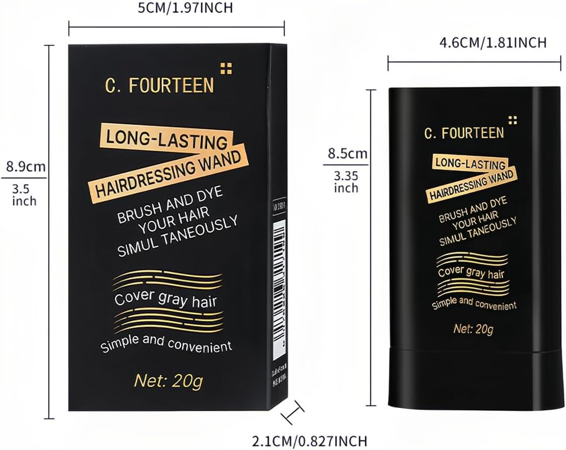 2-In-1 Hair Dye Comb for Quick Root Touch up &ndash; Temporary Hair Color Stick for Gray Coverage, Waterproof & Sweatproof Root Concealer for Women, Gentle Ammonia-Free Formula for Sensitive Scalp image number 4