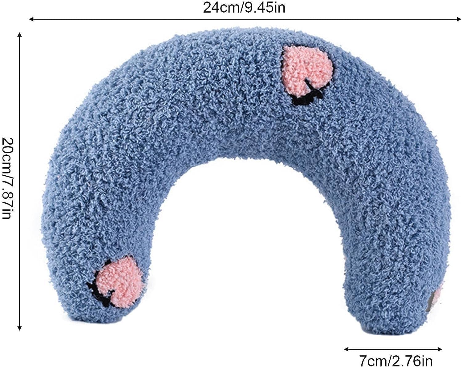 Small Pillow for Cats Head | Fashion Neck Protector Deep Sleep Puppy U-Shaped Pillow - Half Donut Cat Pillow for Cats Bed Mat, and Small Dogs Puppy image number 4