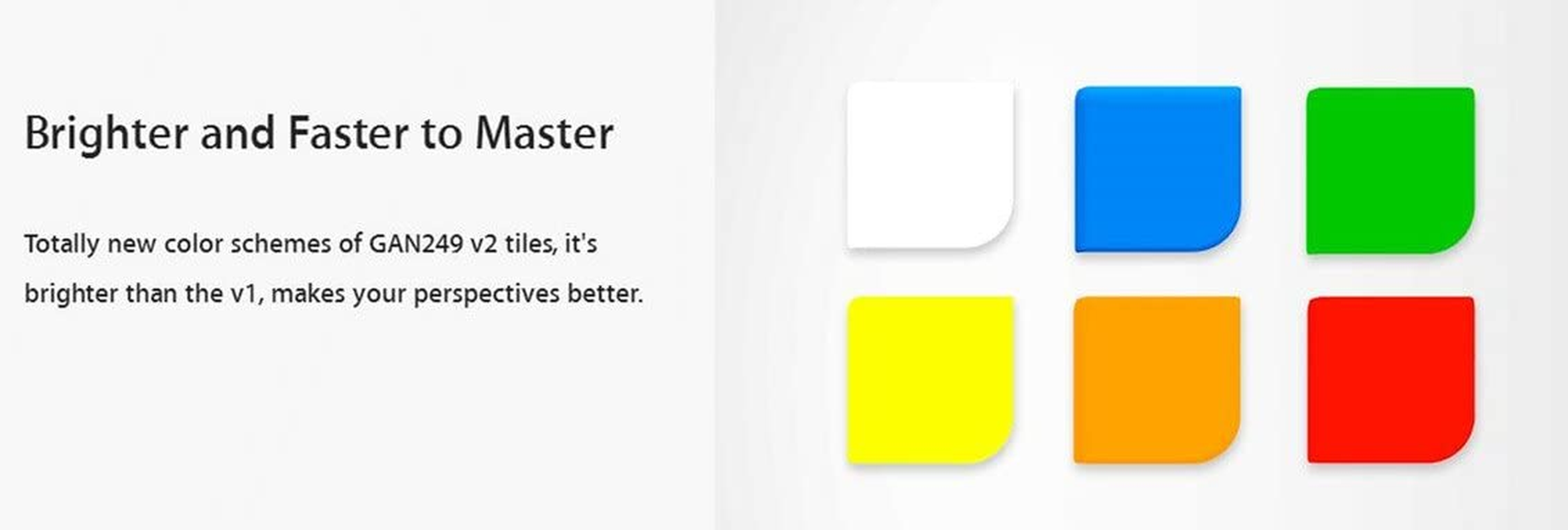 Cuberspeed Gan 249 2X2 Stickerless Gan 249 V2 Speed Cube