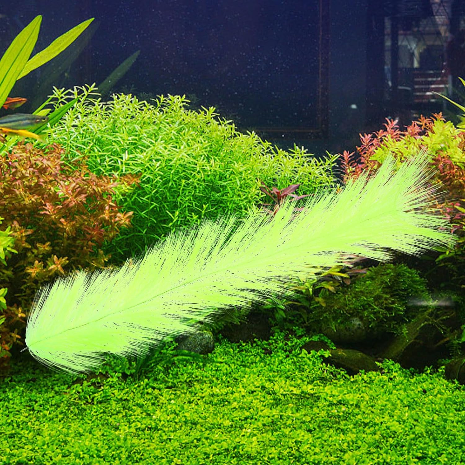 MUELODSIC Rust-Resistant Fish Breeding Grass Aquarium Hideout for Tank Spawning and Fish Habitat Decorative Aquatic Plant Simulation and Aquatic Pets image number 5