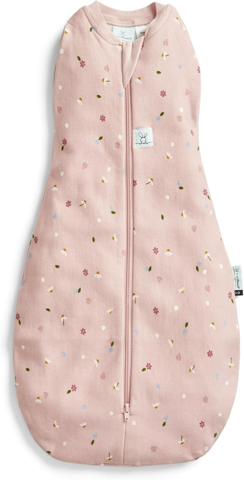 Ergopouch 0.2 TOG Cocoon Swaddle Bag for 0-3 Months, Daisies image number 1