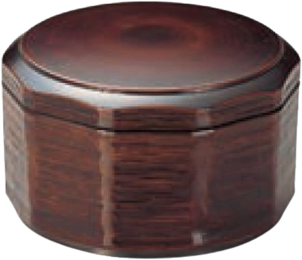 J-Kitchens Hitsumabushi Container, Eel, Mini Wood Carving, Rice Pot, Tochi, 5.1 X 3.1 Inches (13 X 8 Cm), Dishwasher Safe, Made in Japan