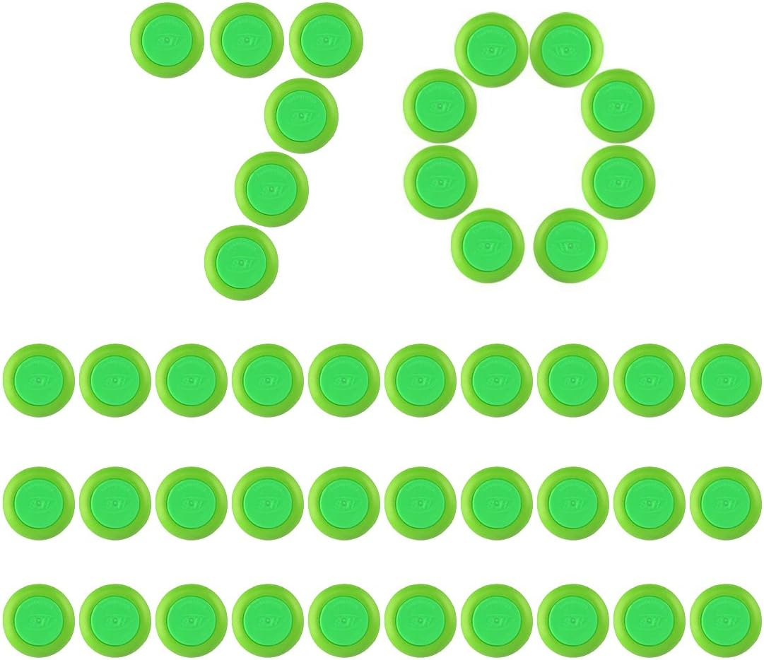 Soft Refill Disc Darts for Nerf VORTEX VIGILON NITRON PRAXIS PROTON - Green , 30Pcs/50Pcs/70Pcs (70Pcs) image number 2
