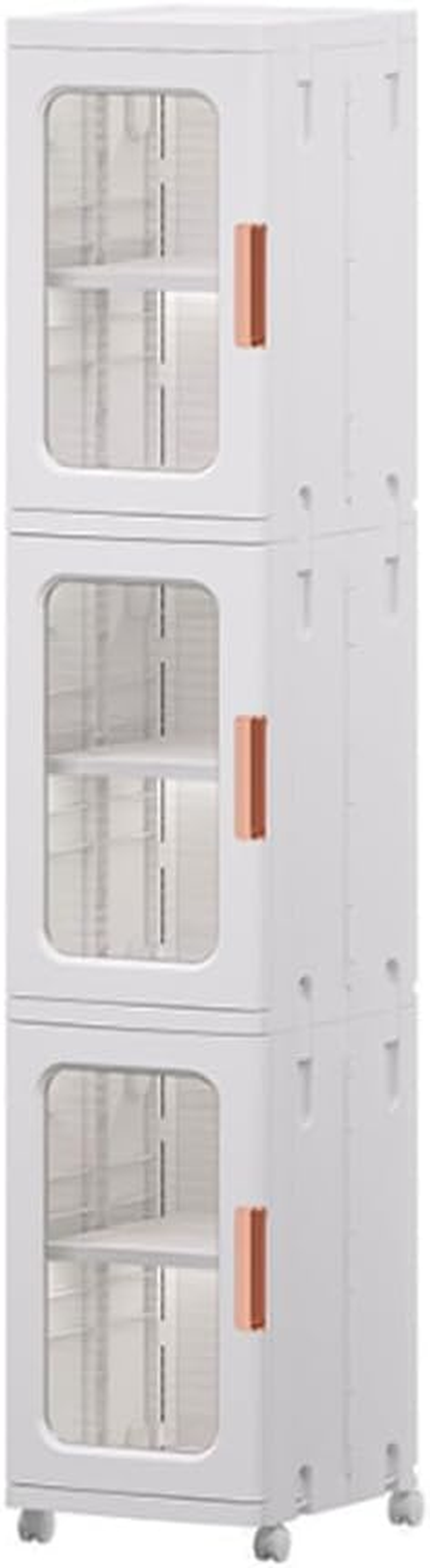 Bathroom Storage Cabinet with Wheels, Toilet Crevice Toilet Washbasin Supplies Storage Rack with Adjustable Shelves, Suitable for Small Spaces, Laundry Rooms, Kitchens, Living Rooms (Brown 2 Tier)