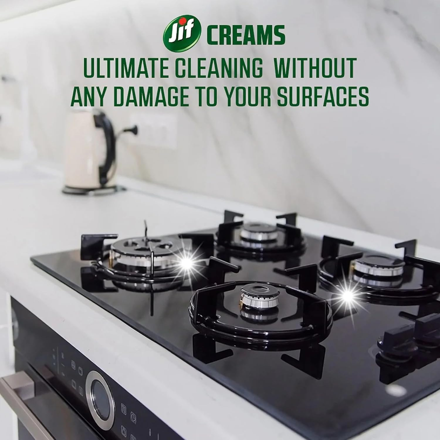 Jif Cream Cleaner Original 660Ml - 100% Dirt Removal - 100% Smooth & Shiny Surfaces - Microcrystal Technology - Complete Penetration - Easy to Rinse Off image number 3