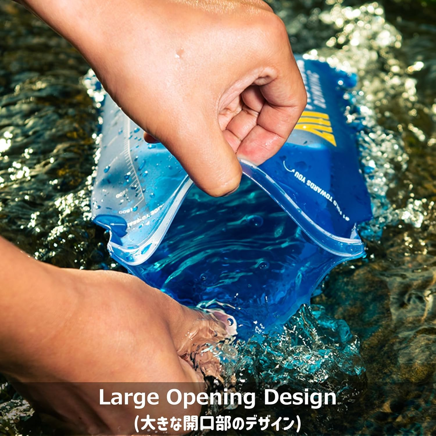 Azarxis Hydration Bladder, 1.5L, 2L, 3L Water Container, Hydration System Water Bag for Hiking Camping Hydration Backpack (Blue - 3L) image number 1