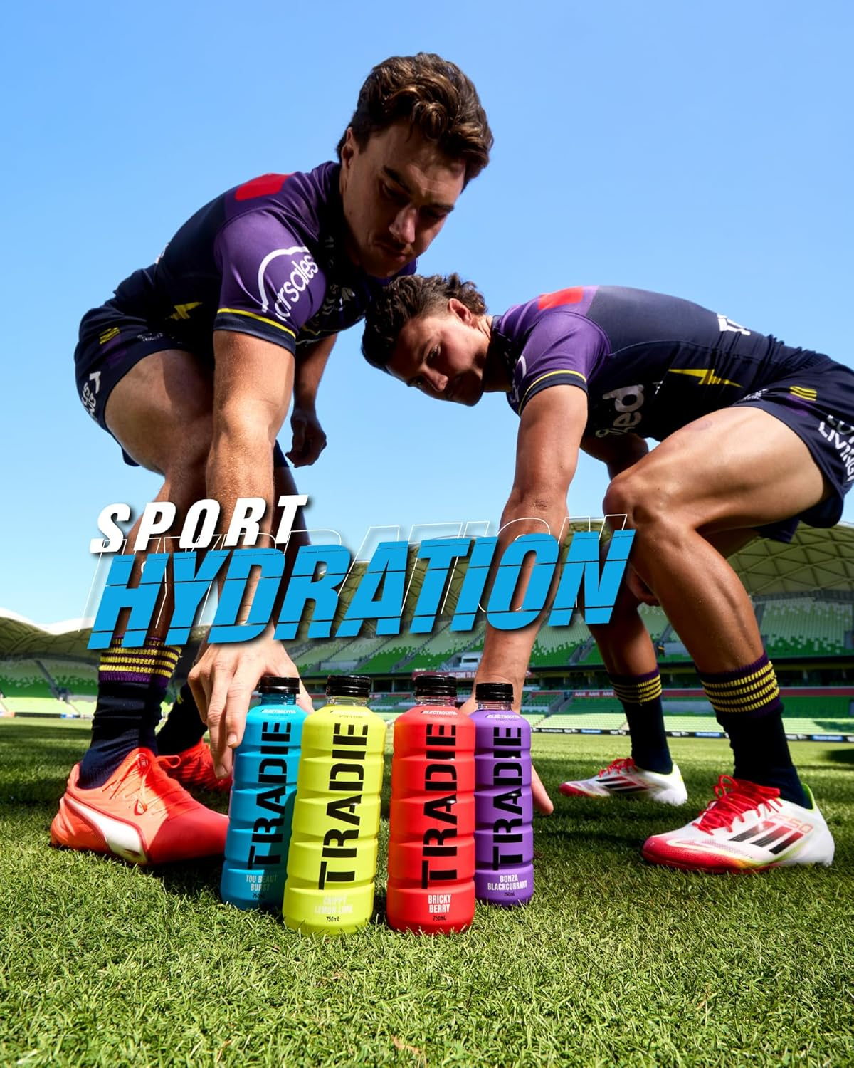 TRADIE BONZA BLACKCURRANT Sports Drink 12 X 750Ml image number 2