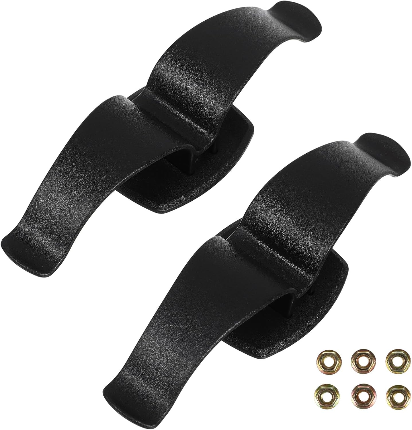 2 Pcs Car Umbrella Clip Holder Screw Install Car Door and Trunk Organizer Heavy Duty Abs Plastic Umbrella Rack Hook for Auto Storage Black image number 4