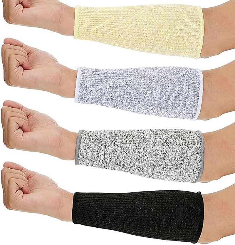 AUJING 4 Pair Arm Protection Sleeves, Cut Resistant Sleeves, Bruising Arm Guards, Forearm Arm Protectors, Gardening Sleeves, Safety Armband for Garden Kitchen Cooking image number 4