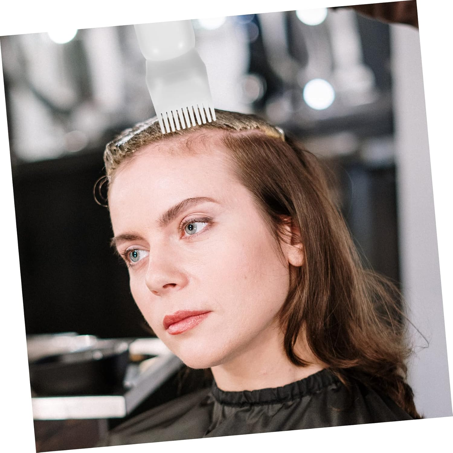 9 Pcs Medicine Hair Dye Applicator Set - Bottles, Brush, Shampoo, Color Oil, Root Comb, Plastic Comb for Hair Growth image number 2