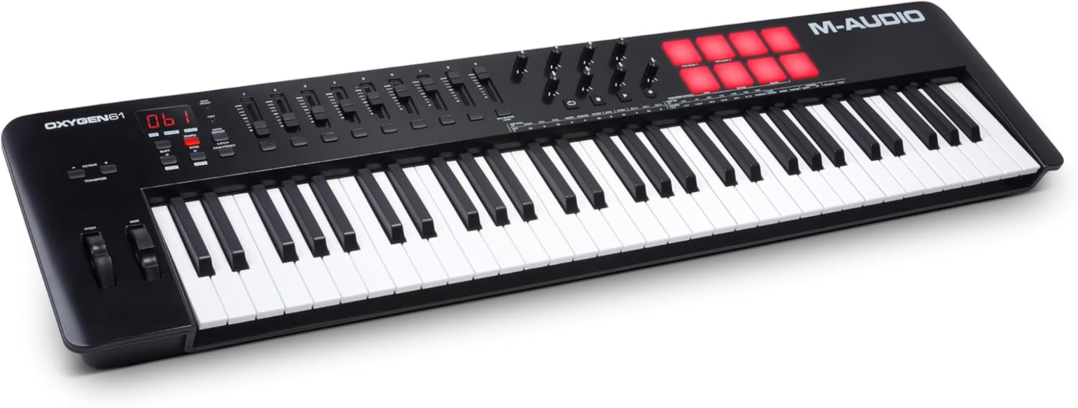 M-Audio Oxygen 49 (MKV) &ndash; 49 Key USB MIDI Keyboard Controller with Beat Pads, Smart Chord & Scale Modes, Arpeggiator and Software Suite Included