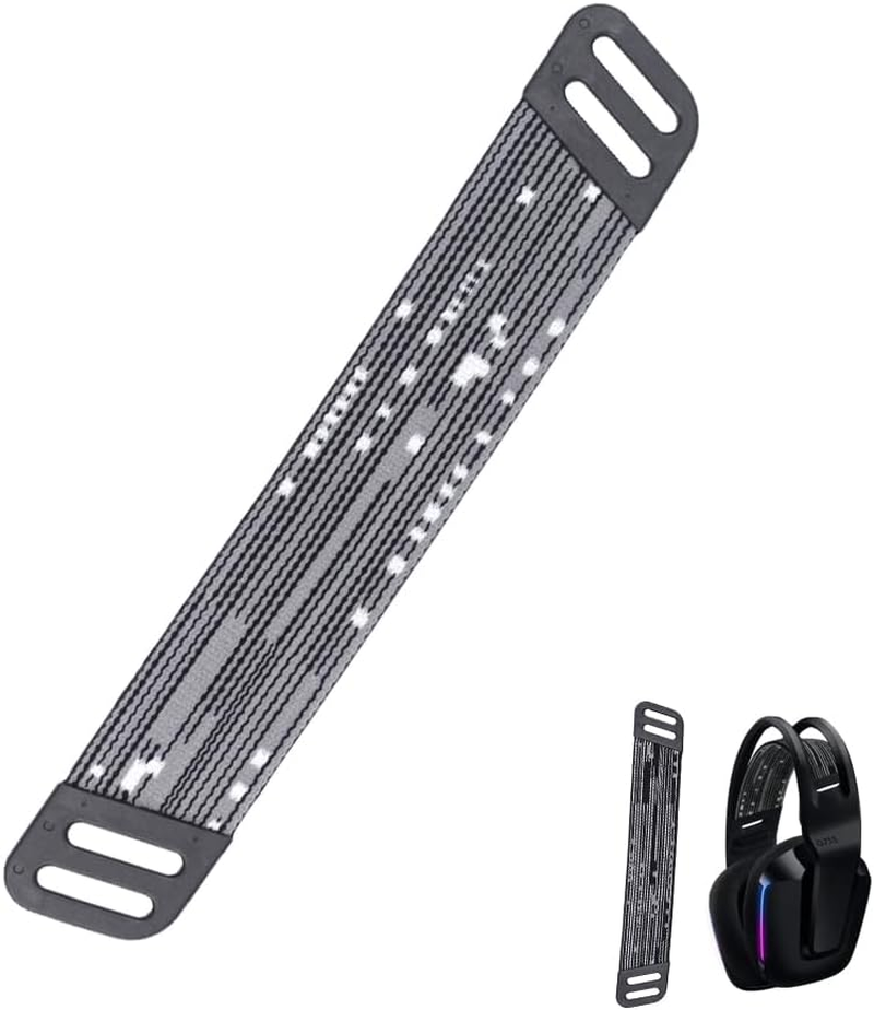 MOLGRIA Headphone Headband Straps, Replacement Headbands Straps for Logitech G733 Wireless G335 Wired Gaming Headset (Purple Glitch)
