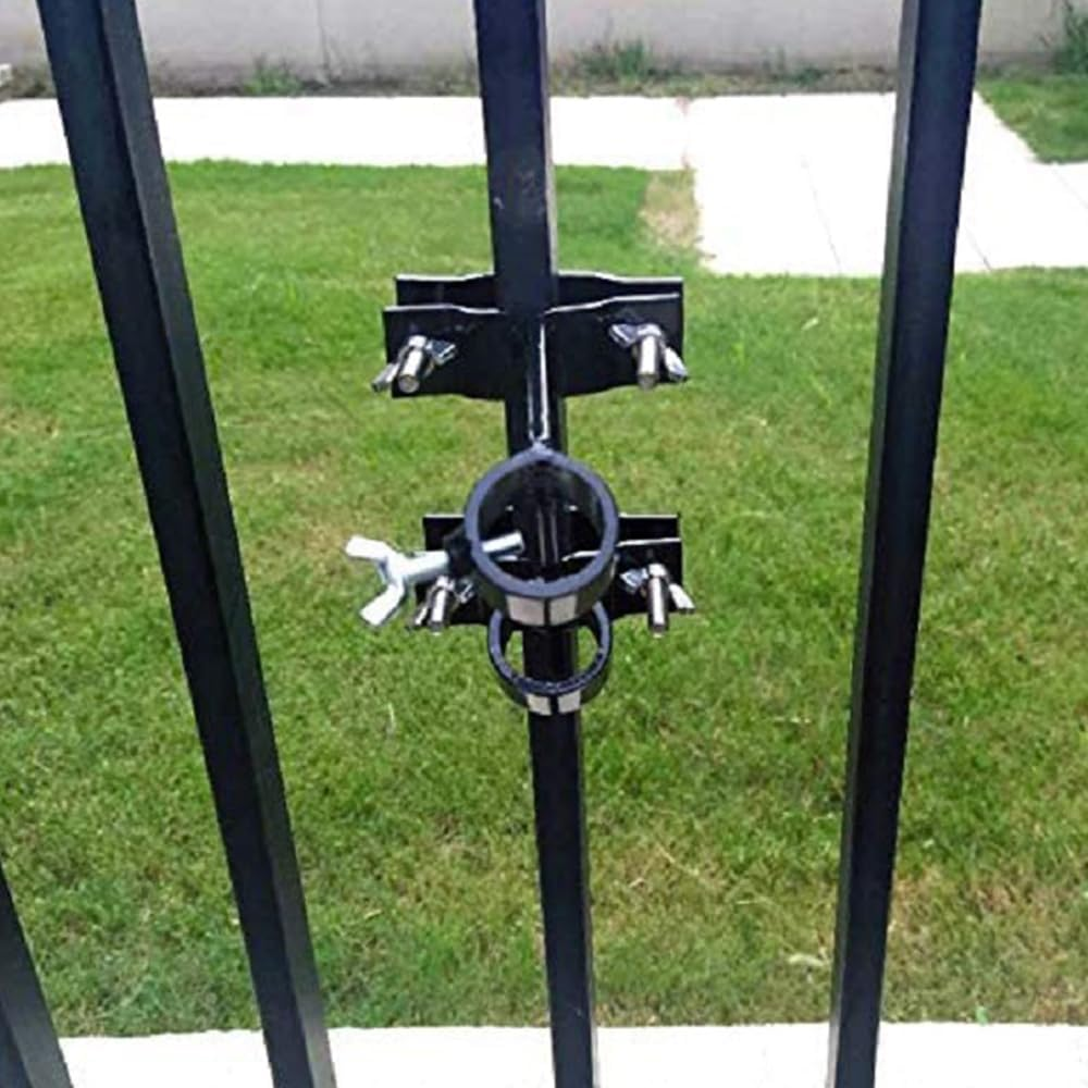 Flagpole Mount Bracket Fit for Balcony Railing Flag Pole Holder Clamp,No Drilling Flag Pole Holder for Railing,Flag Pole Holder Adjustable,Multi-Position Flag Pole Mounting Bracket（Black