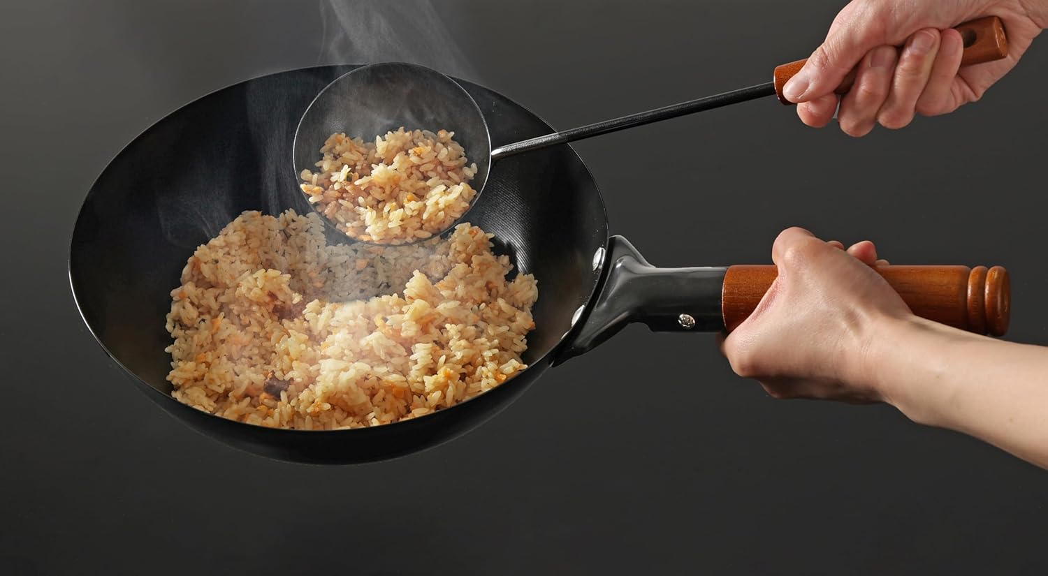 Pearl Metal HC-286 Hot Pot, Frying Pan, 10.2 Inches (26 Cm), Deep, Iron, Induction Compatible, Fried Rice, Fried Rice, Fried Vegetables, Chinese House image number 5