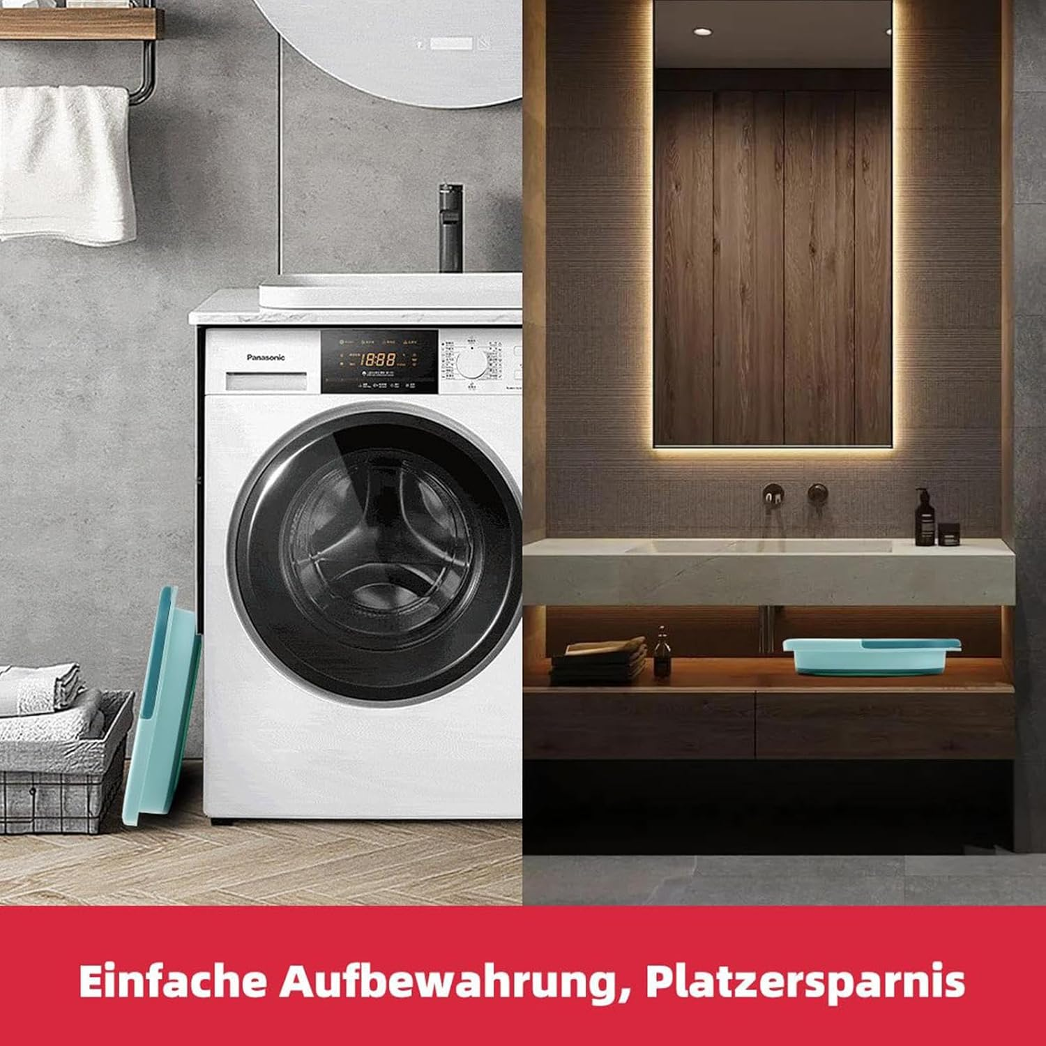 Foot Soaking Bucket, 15L Foot Wash Basin Feet Soaking Tub, Foldable Foot Spa Bucket Portable Large Space Foot Soak with Handle, Foot Tub for Outdoor Laundry Travel Hoffti