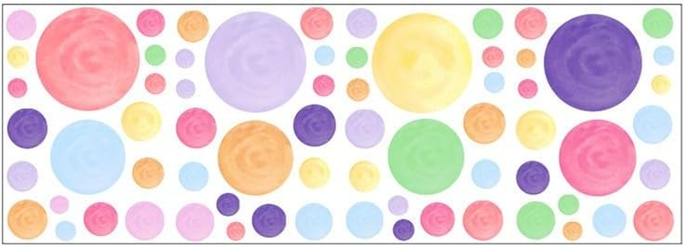 Vomika Polka Dot Wall Decals, Removable Colorful Circles Wall Stickers, Peel and Stick Art Wall Decor Mural, for Kids Bedroom Nursery Playroom Classroom Living Room Decor image number 6