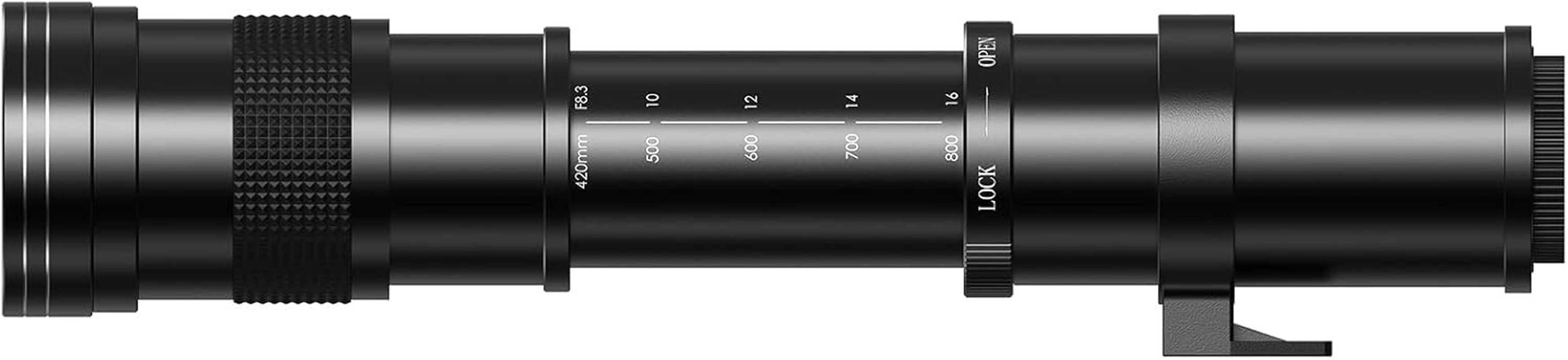 Lightdow Telephoto Lens 420-800Mm F/8.3-16 Manual Telephoto Zoom Lens + F-Mount for Nikon D610 D700 D800 D810 D3100 D3200 D3300 D3400 D5100 D5200 D5300 D5500 D5600 D7000 D7100 D7200 SLR Camera Lenses image number 6