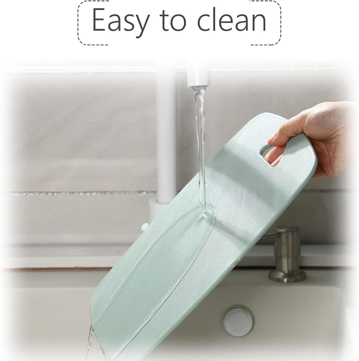 Plastic Cutting Board Set of 3, Multipurpose Chopping Boards Set BPA Free for Kitchen Meat Veggies Fruits Camping Travel, Dishwasher Safe Easy to Clean (Dark Green, Light Green, White) - Dark Green, Light Green, White image number 2