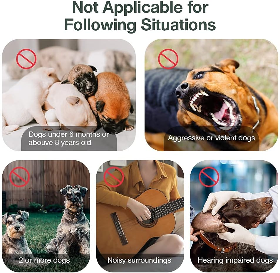 Anti Bell Device Dogs, 3 Modes anti Bell for Dogs, 33 FT Rechargeable Anti-Bark Ultrasonic Device, Automatic Anti-Bark Medium for Dogs for Small Large Dogs, Dog Bark Stopper Indoor image number 5