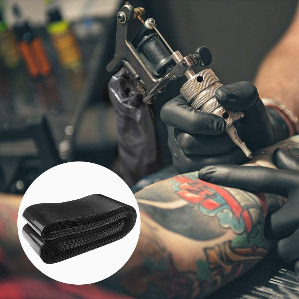 200Pcs Tattoo Machine Covers (2 Inch X 24 Inch) Tattoo Clip Cord Cover Disposable Tattoo Pen Covers Tattoo Machine Sleeves Bags Pen Type Covers Bag Tattoo Grip Sleeve (Large,Black) image number 2