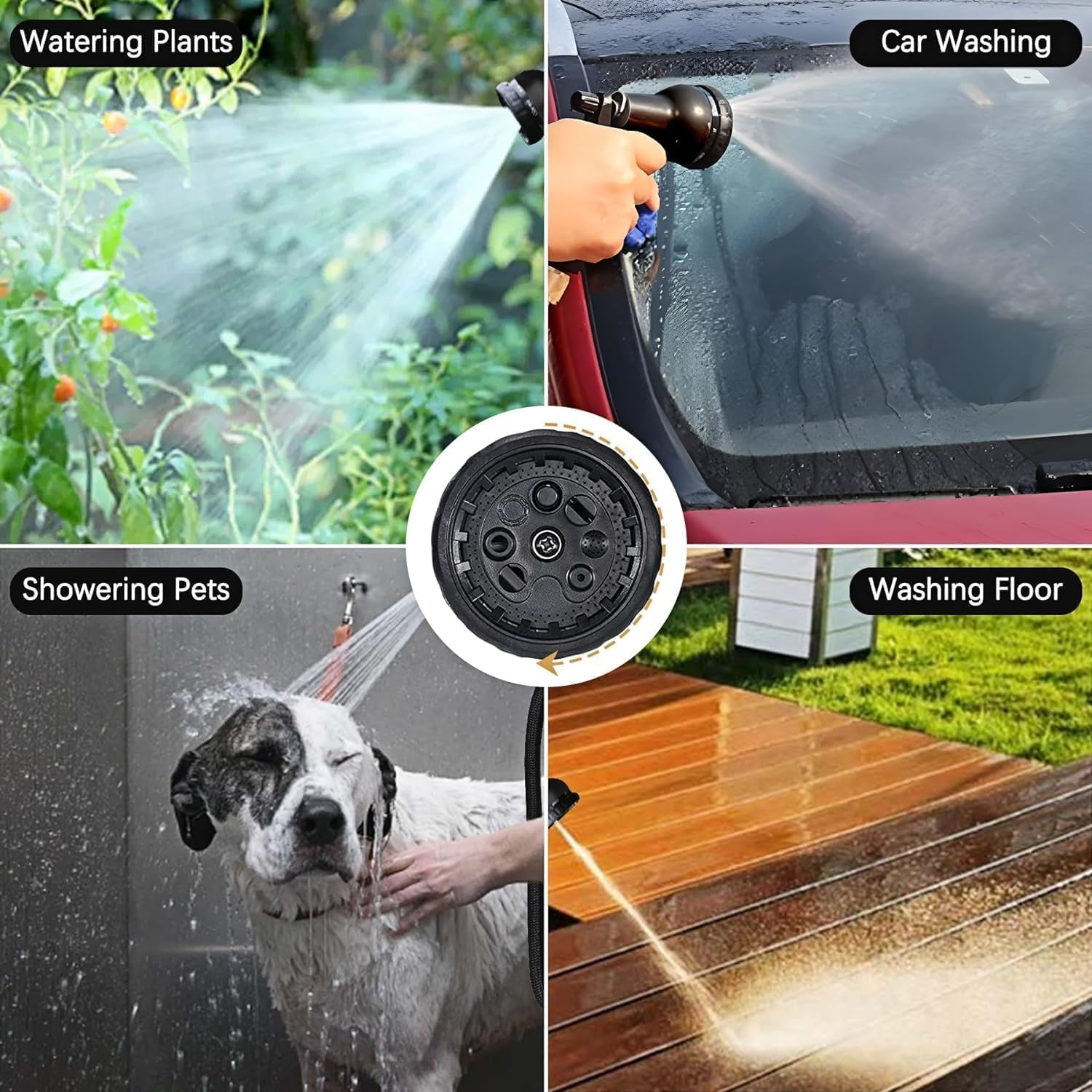 Expandale Garden Hose, 22.5M Flexible Water Hose with 8 Spray Nozzle, Kink Free Flexible Water Hose, Lightweight and Easy to Store image number 1