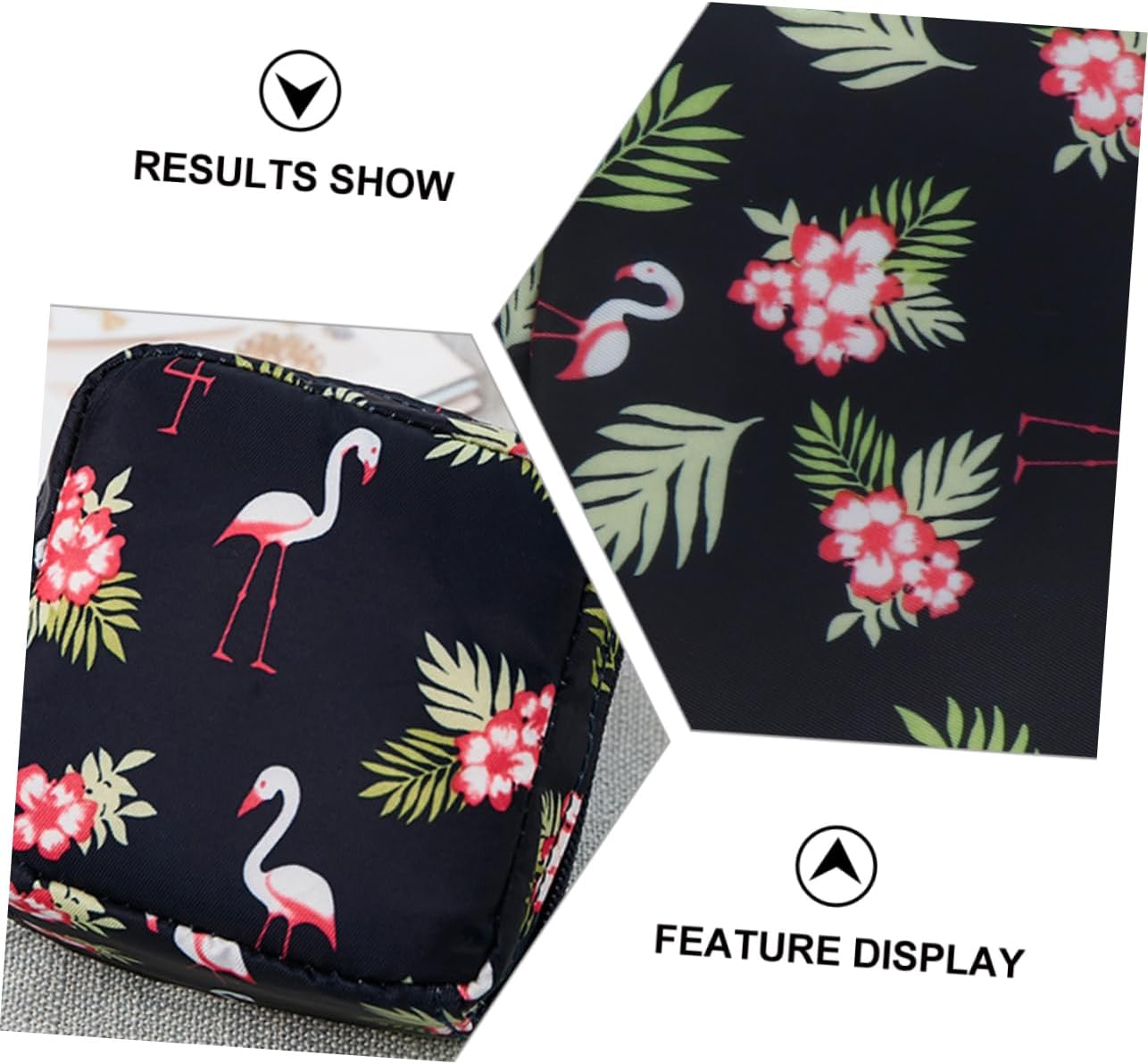 Healvian 2Pcs Sanitary Towel Bag Pouch for Women Travel Coin Purse Outdoor Sanitary Towel Pouch for Travel Carry Bag and Toiletries Storage Random Color image number 6