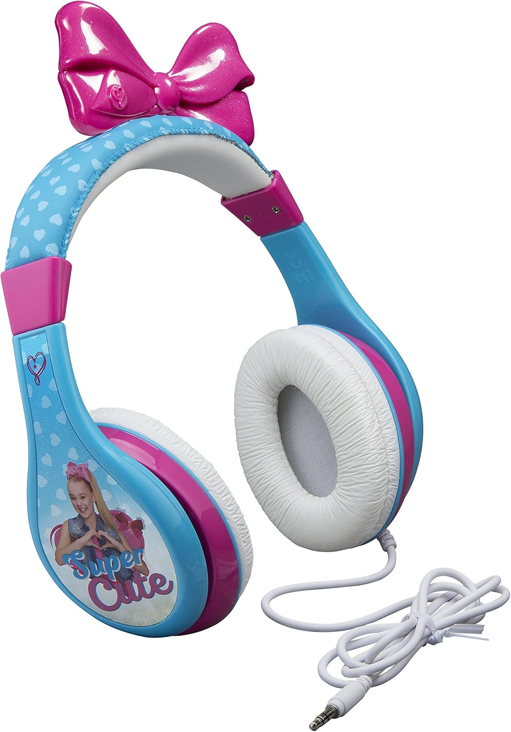 Jojo Siwa JJ-140.FXV8 Super Cute Youth Headphones - Volume Limiting (Blue/Pink) image number 3