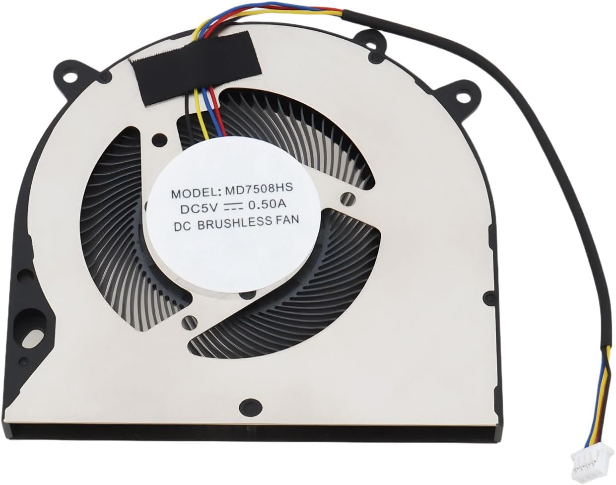 Emagtech Laptop CPU Cooling Fan MD7508HS with 1.25Mm 4Pin Connecter DC5V 0.50A image number 1