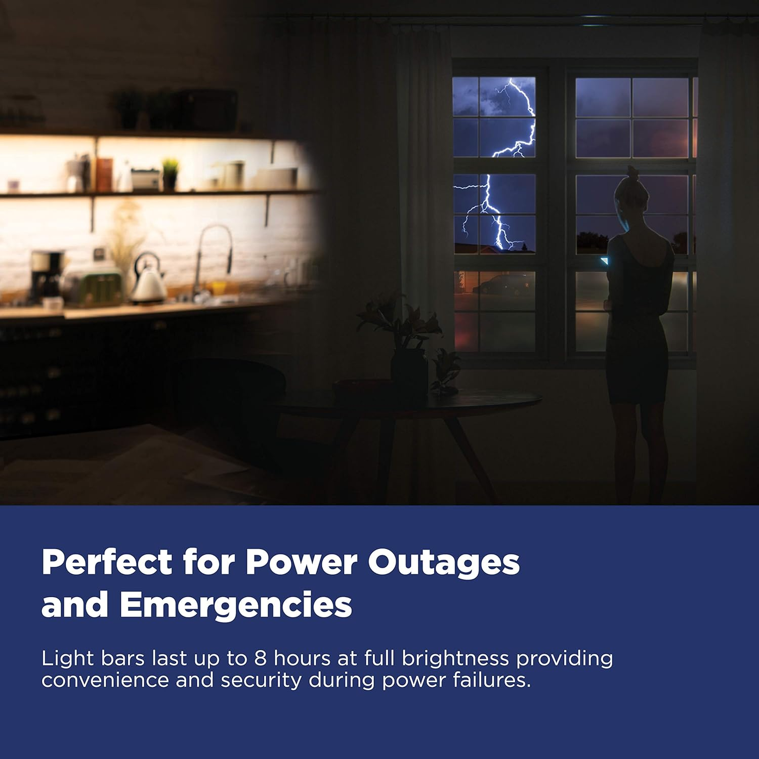 Westinghouse Rechargeable 3-Pack 17.8&rdquo; LED Wireless Wave Activated Light Bar &ndash; Ideal for under Cabinet Lighting - Touchless Activation and Dimmable &ndash; Link up to 10 Light Bars - Installs in Minutes image number 1