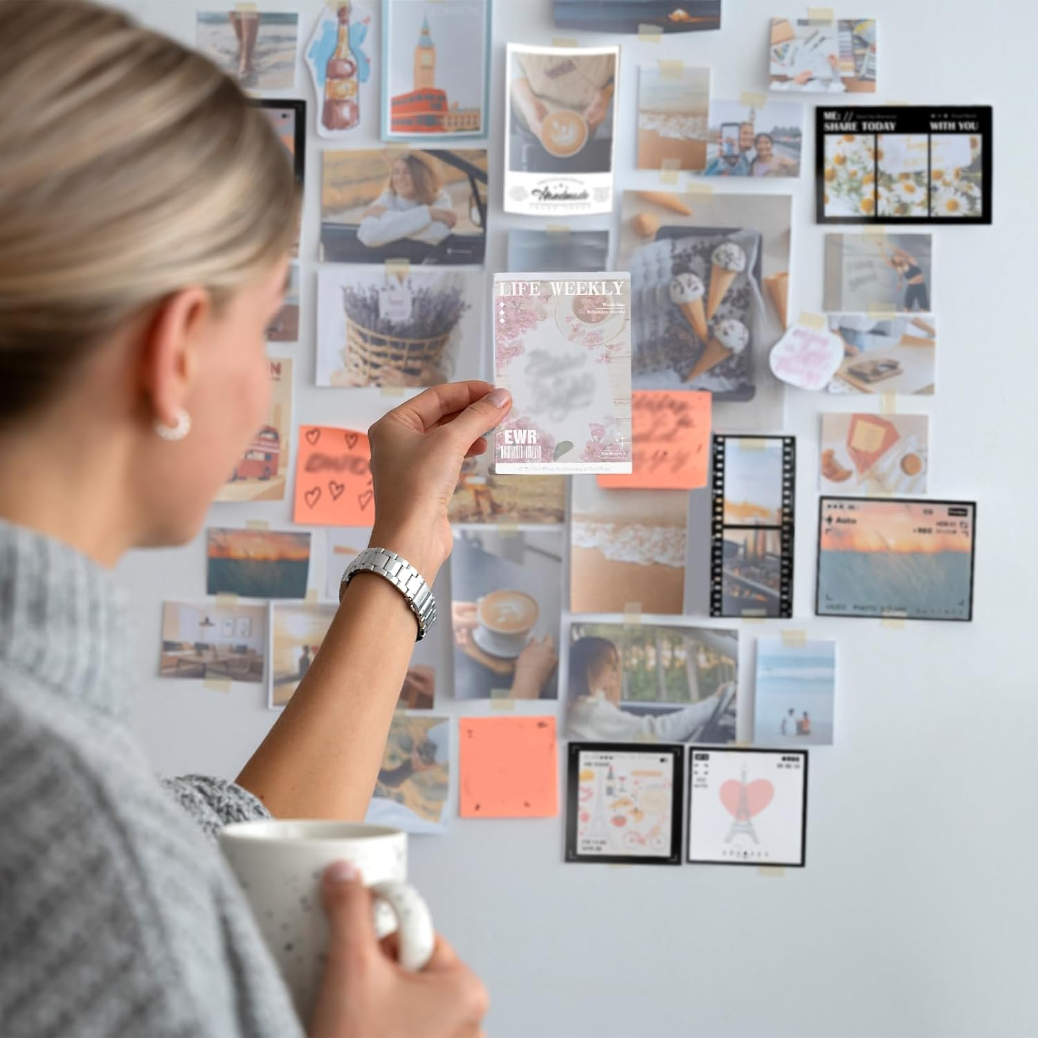 NILLOS Retro Camera Stickers, 45 Sheets Vintage Filmstrip Stickers for Art Crafts, Scrapbooking, Card Making (3 Themes)