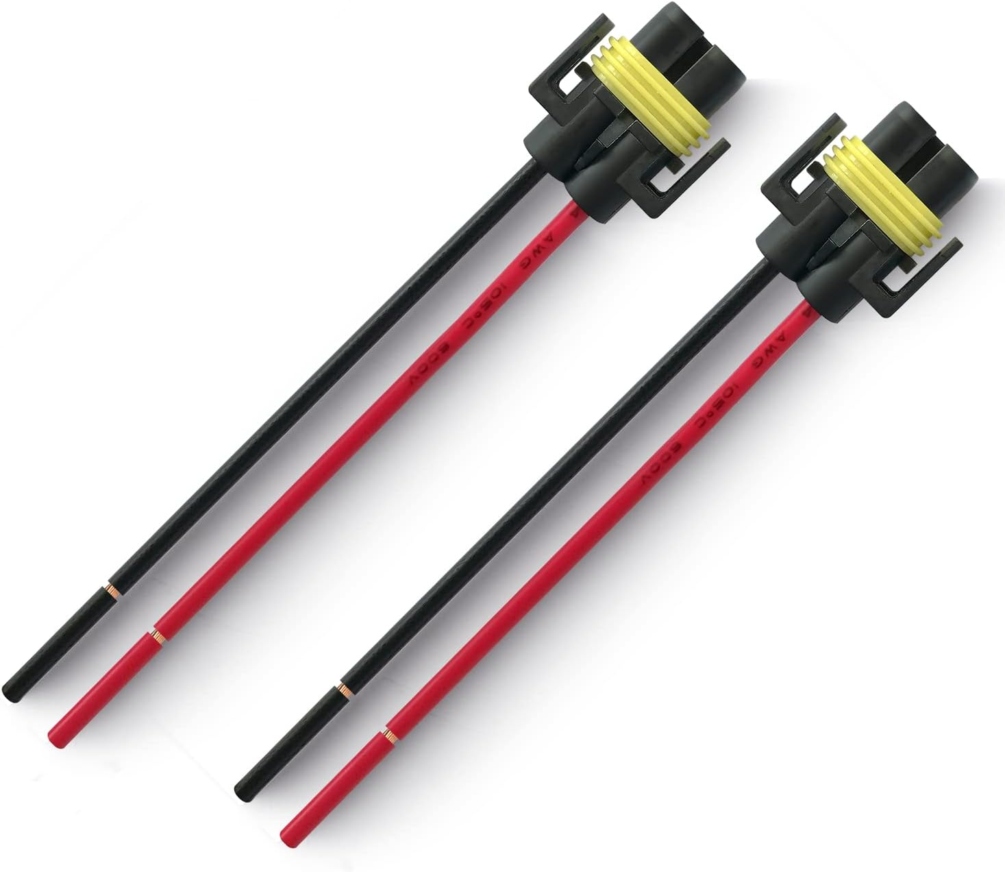 1157 BAY15D Turn Signal Brake Light Bulb Socket Wire Harness Connector(Pack of 2)