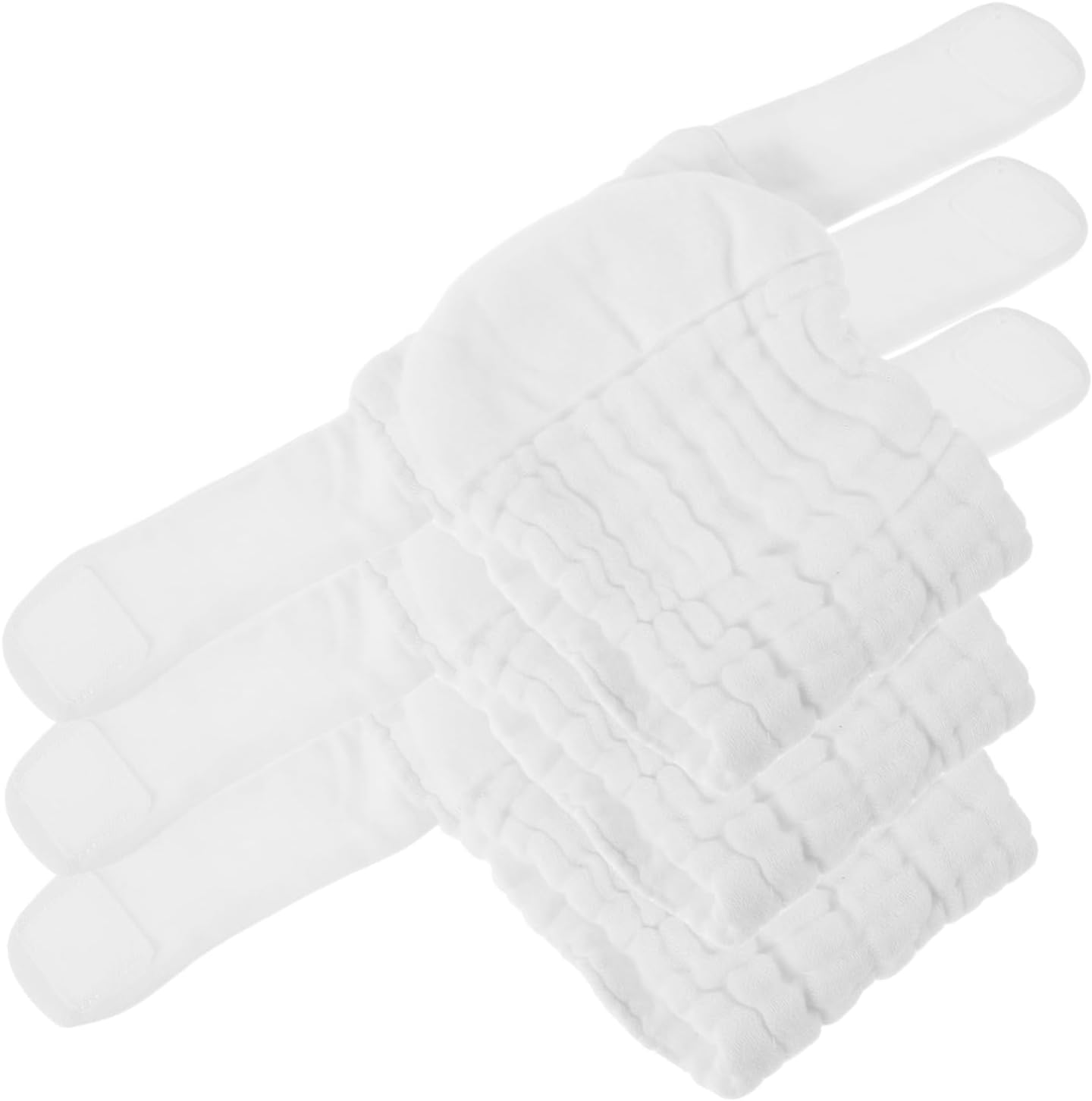 SECFOU 3Pcs Reusable Newborn Cotton Diapers Diaper Pants Washable Soft Cloth Inserts for Girls Boys Newborn