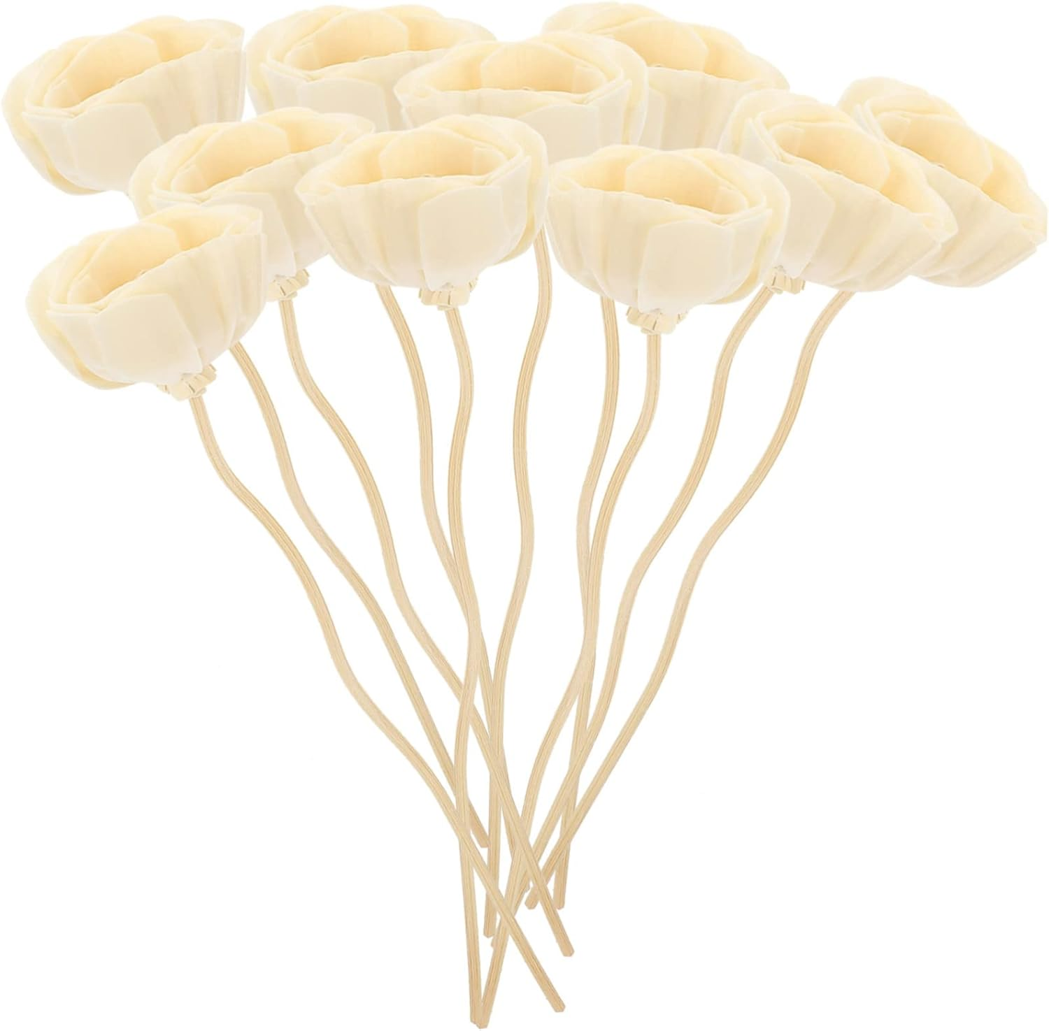 COHEALI 50Pcs Aroma Diffuser Sticks for Essential Oil Diffuser Flower Reed Sticks Fragrance Reeds Fragrance Aroma Bottle Replacement Accessory image number 3