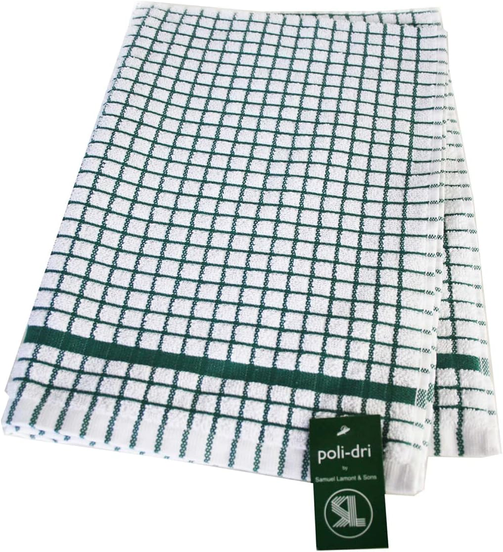 Samuel Lamont Poli-Dri Cotton Tea Towel Green
