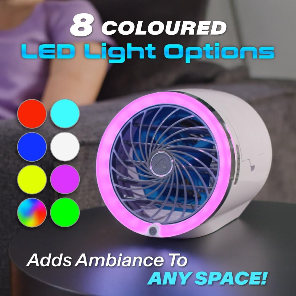 Arctic Air Ice Jet Powerful, Ice Infused Air Cooler, Multi-Directional Air Vents, 3 Speeds, Quiet Operation image number 4