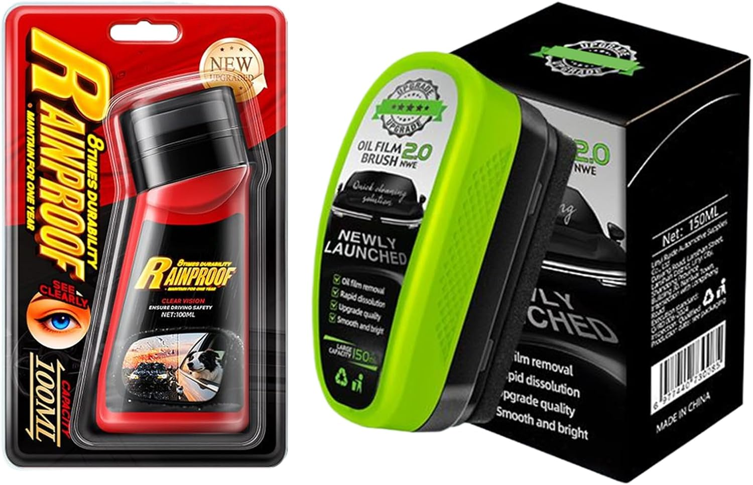 Oil Film Cleaning Brush - Automotive Exterior Cleaner | Hydrophobic Windshield Cleaning Brush for Truck SUV Sedan Window Morning Rainy Driving Foggy Weather Winter image number 5