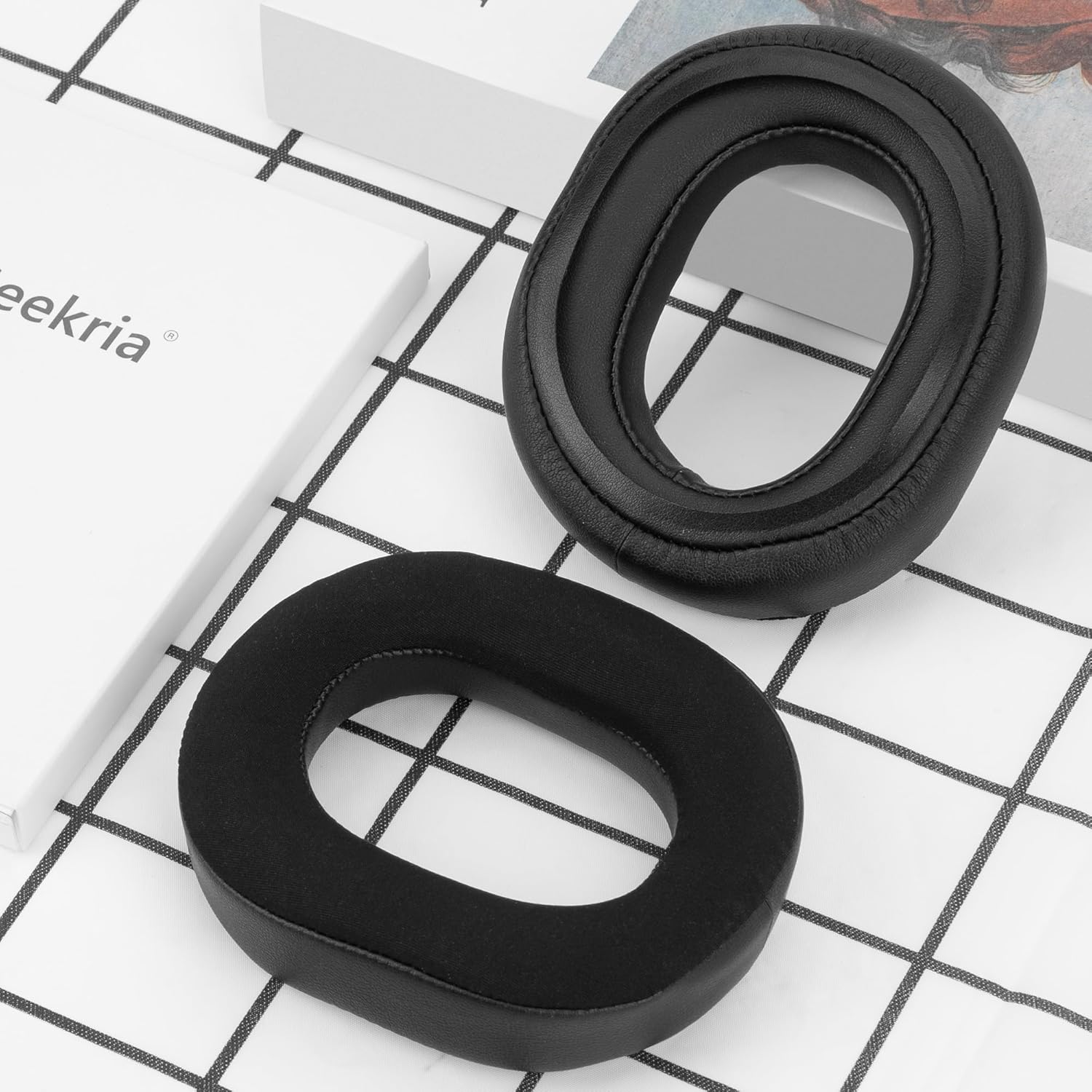 Geekria Sport Cooling-Gel Replacement Ear Pads for Razer Blackshark V3 Wireless/ V3X (Do Not Fit V3 Pro) Headphones Ear Cushions, Repair Parts (Black) image number 5