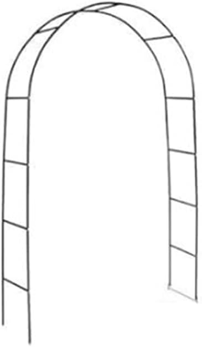 Metal Garden Arch, Garden Arch Trellis for Climbing Plants, Assemble Freely 2 Sizes for Wedding Climbing Plant Roses Vines Bridal Party Decoration (Black)