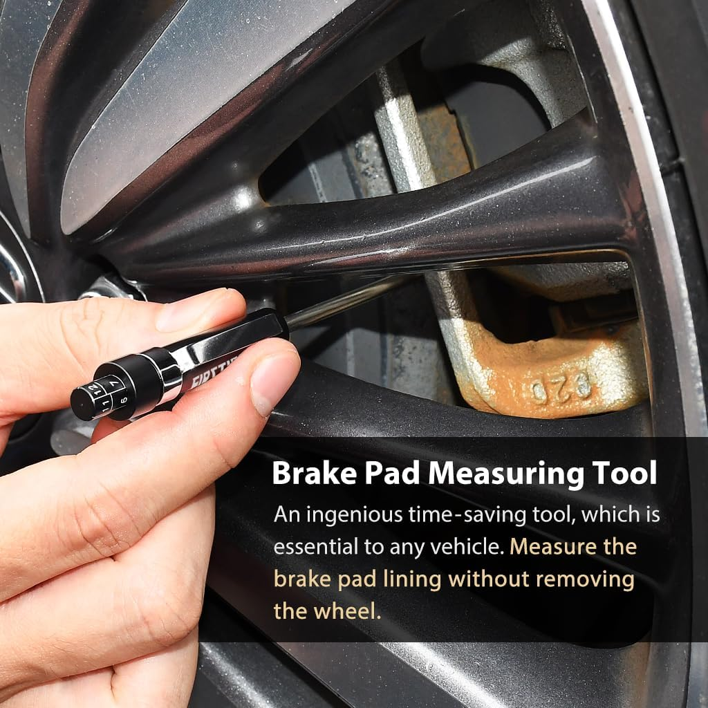 FIRSTINFO F3917 Brake Pad Thickness Gauge | Brake Pad Measurement Tool image number 1
