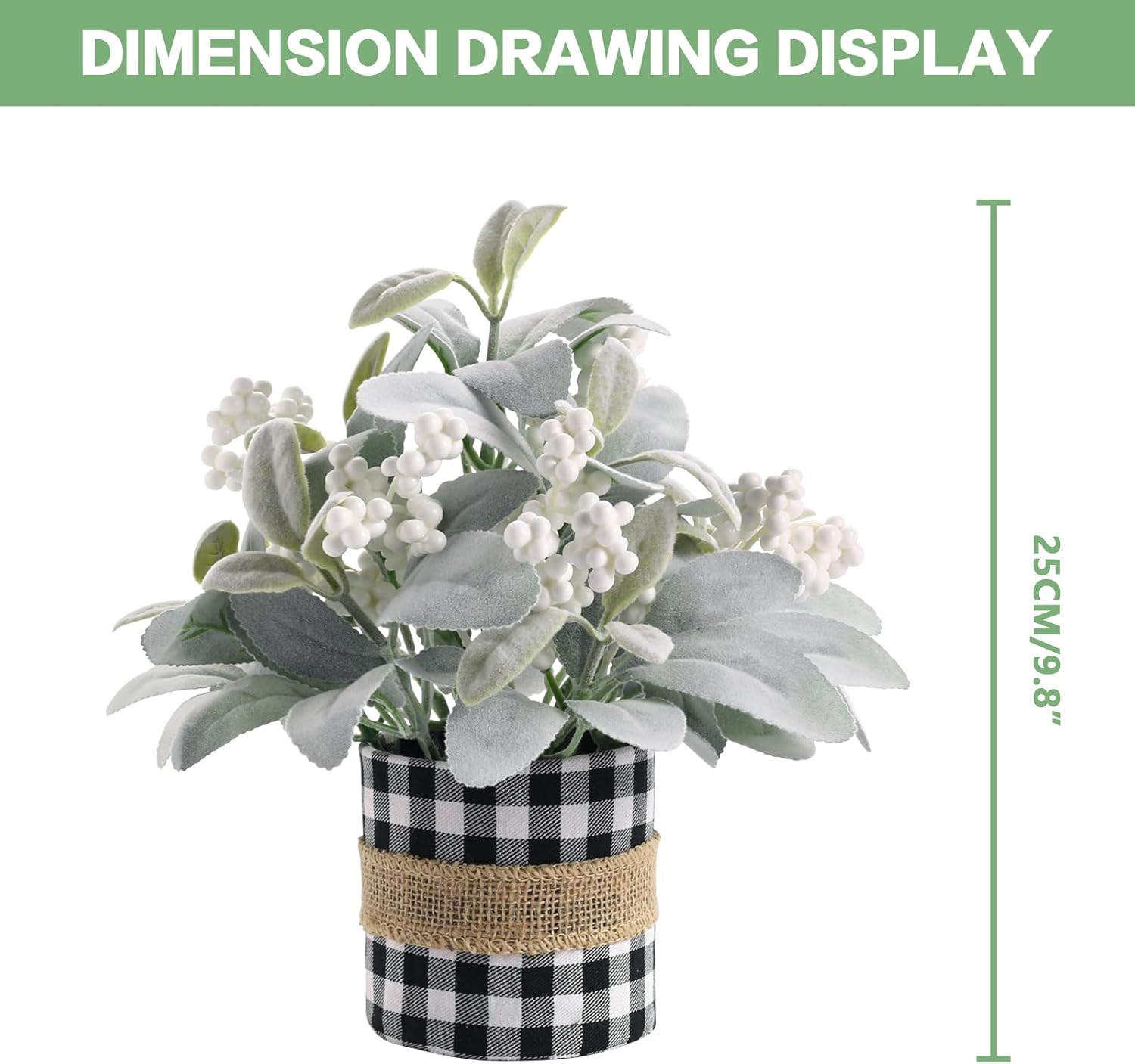 Flocked Lambs Ear Tabletop Mini Small Table Top Winter Christmas Tree,10" Artificial Little Potted for Christmas Decor, for Home Indoor Holiday. image number 3