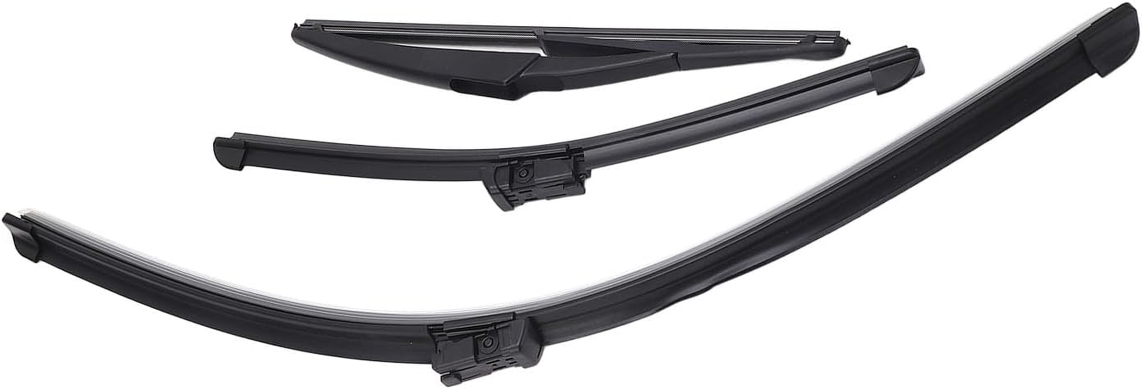 Front Rear Windscreen Wiper Blades Replacement Windshield Wiper Blades Set for 500 500C 500L 2009 to 2023 image number 1