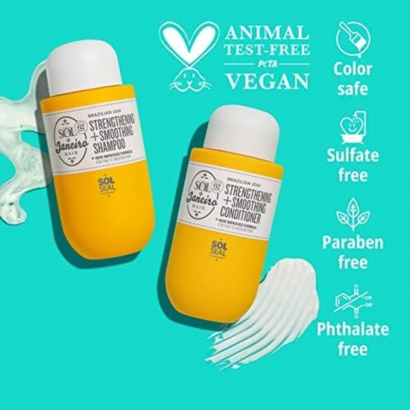 Brazilian Joia Strengthening plus Smoothing Shampoo by Sol De Janeiro for Unisex - 3 Oz Shampoo