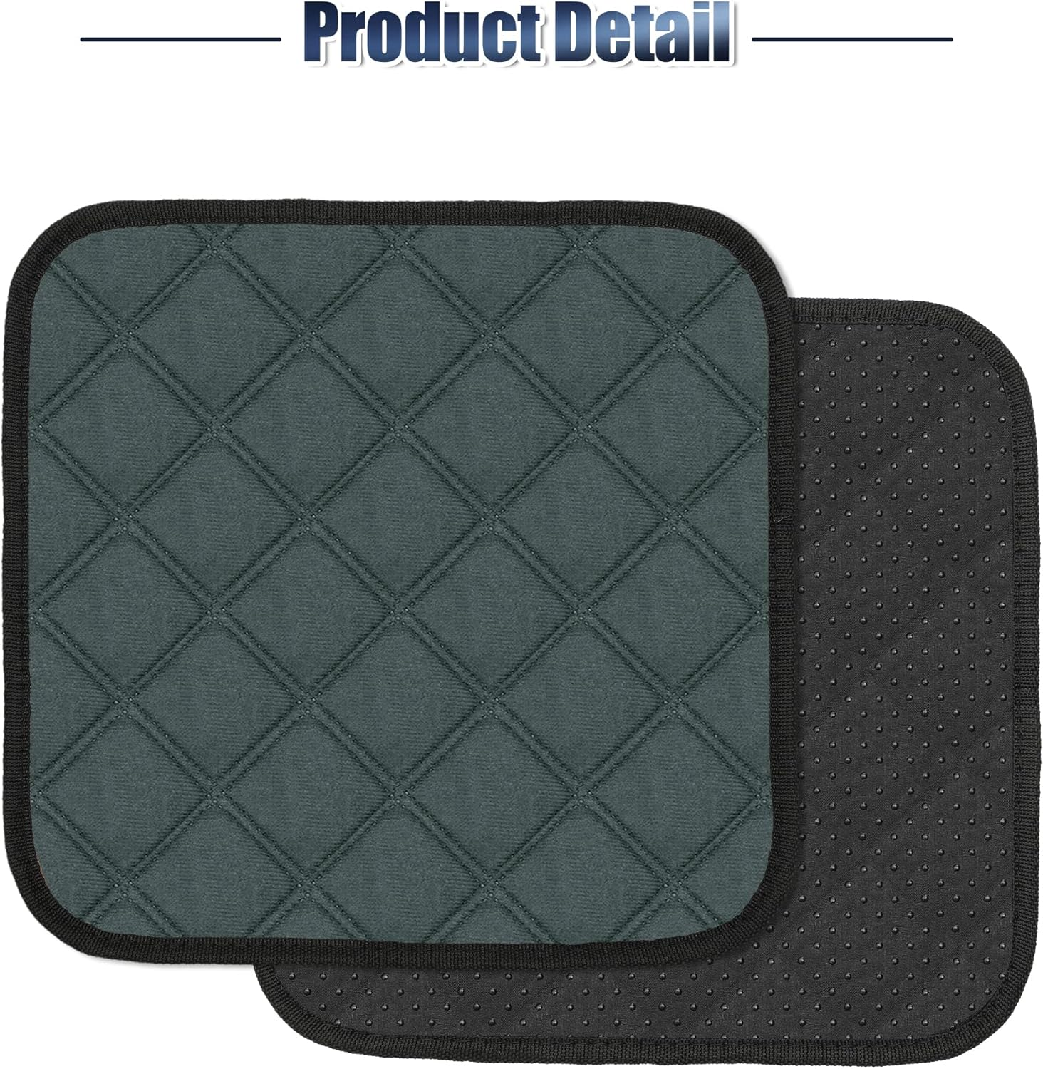 X AUTOHAUX 2 Pcs Dog Seat Cover Reuse Car Seat Cover for Dogs Reuse and Nonslip Pet Car Seat Cover XS 30X30Cm Blue Gray Fits Most Cars Suvs and Small Trucks image number 5