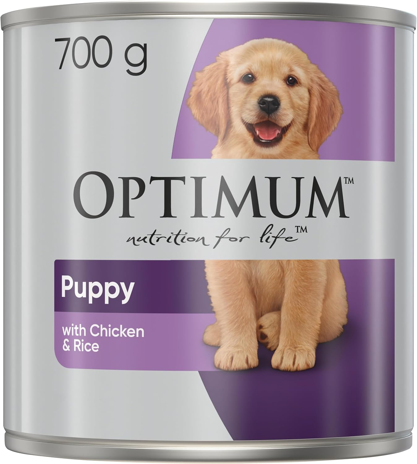 Optimum Puppy Wet Dog Food Chicken & Rice 700G Can, 12 Pack image number 4