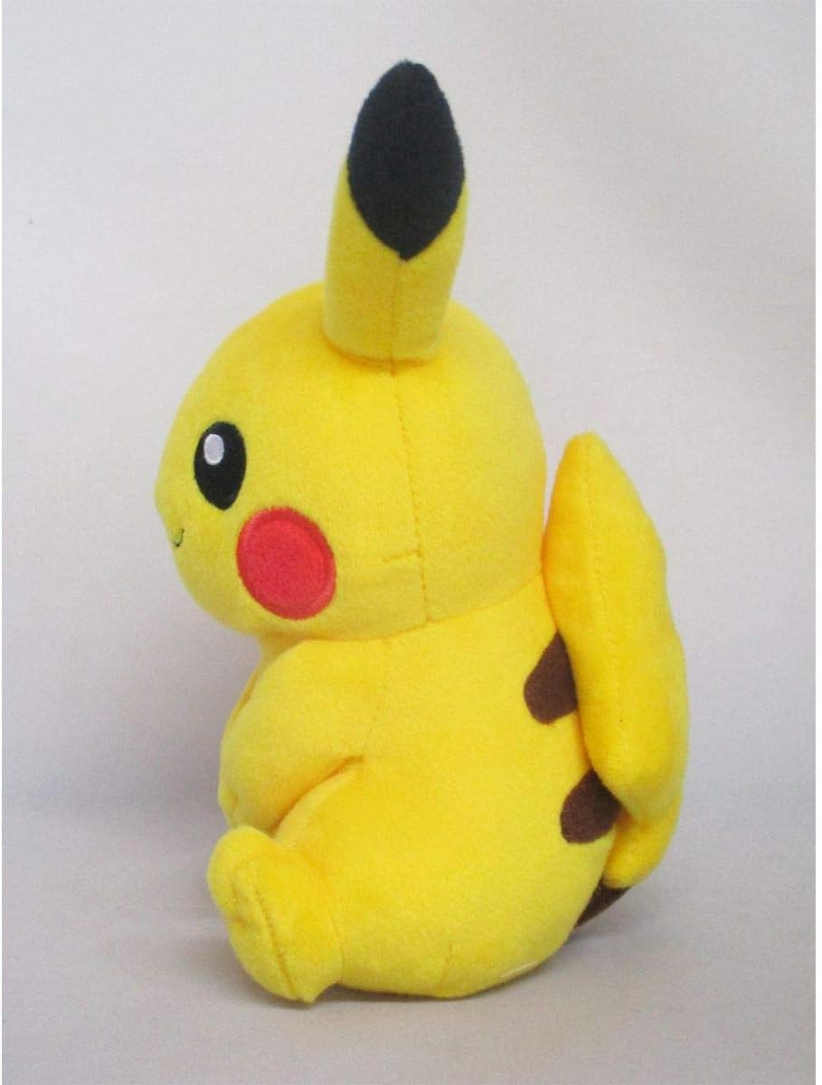 Sanei Boeki Pokemon All Star Collection Pikachu (Female Form) PP165 (S) Plush Toy Peluche (Height 7.48 Inches)