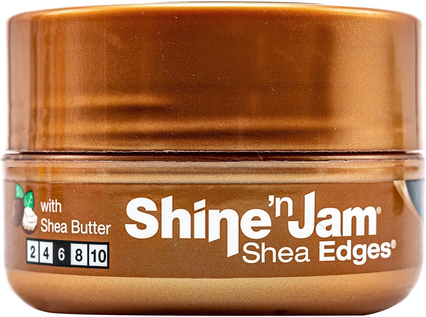 Ampro Shine-N-Jam Shea Edges - Infused with Shea Butter and Silk Protein to Moisturize Hair - Great for Taming Fringe, Ponytails, and Updos - Firm Tresses with Non-Greasy Shine - 64 G