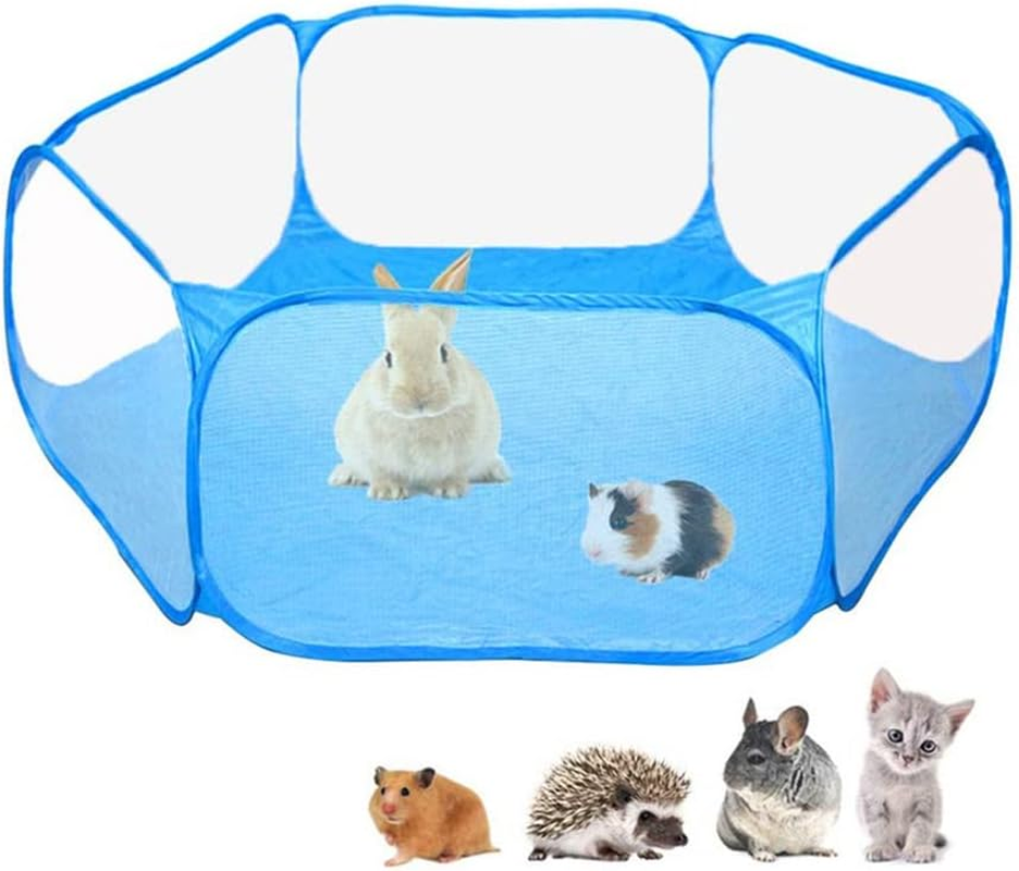 Foldable Pet Playpen Puppy Dog Cat Play Pen Kennels Cage Enclosure Tent Fence AU Black with Cover image number 4