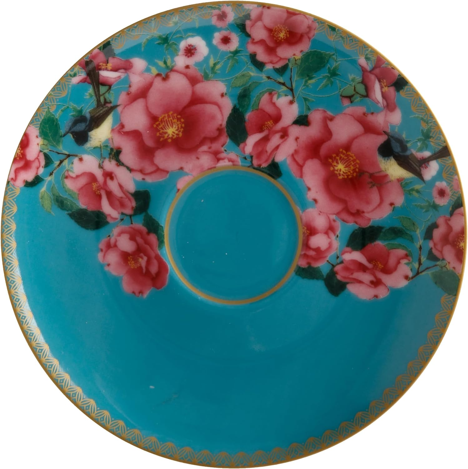 Maxwell & Williams Teas & C'S Silk Road Footed Cup & Saucer 200ML Aqua Gift Boxed image number 3