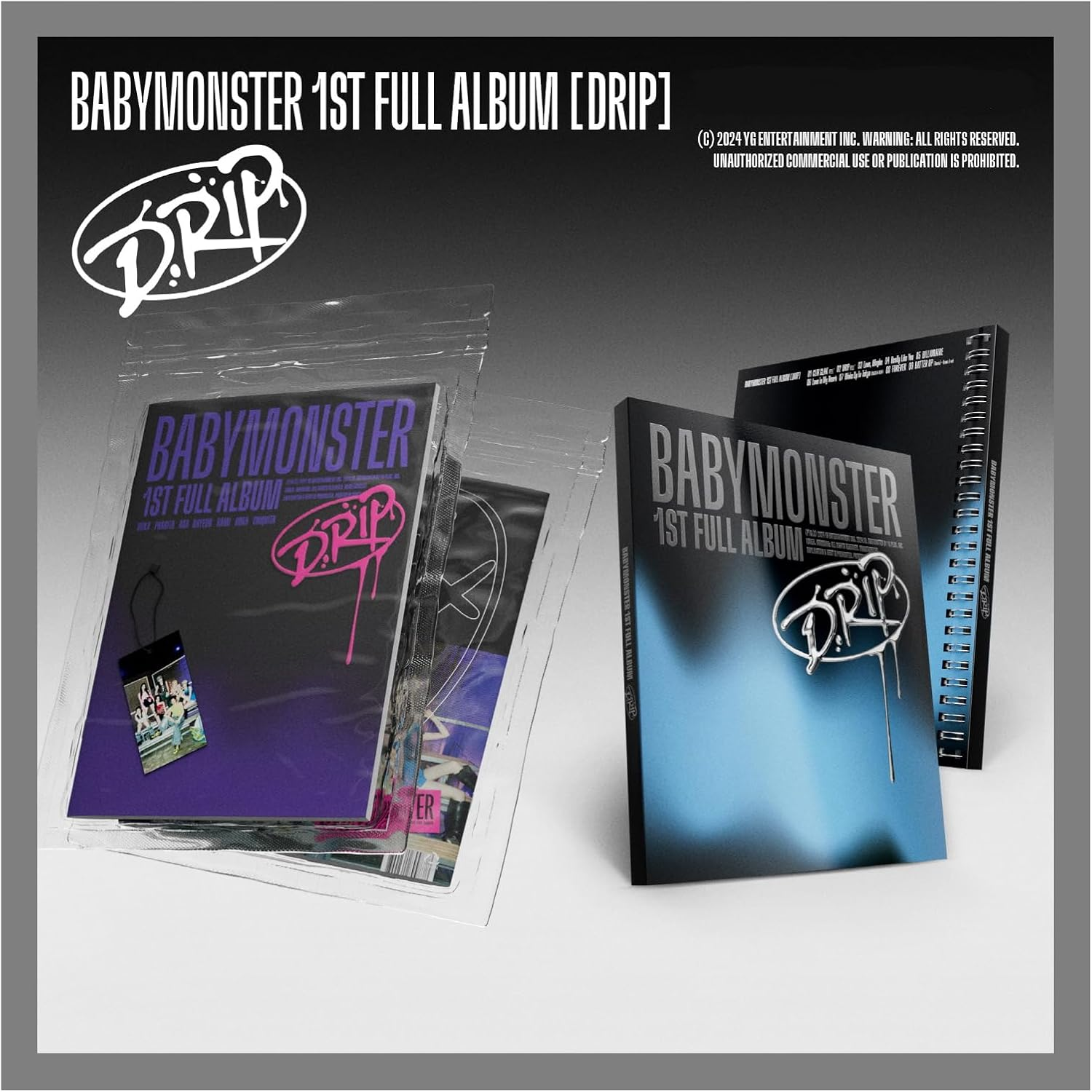 BABYMONSTER DRIP 1St Full Album Standard Random Version Cd+Photobook+Etc+Tracking Sealed